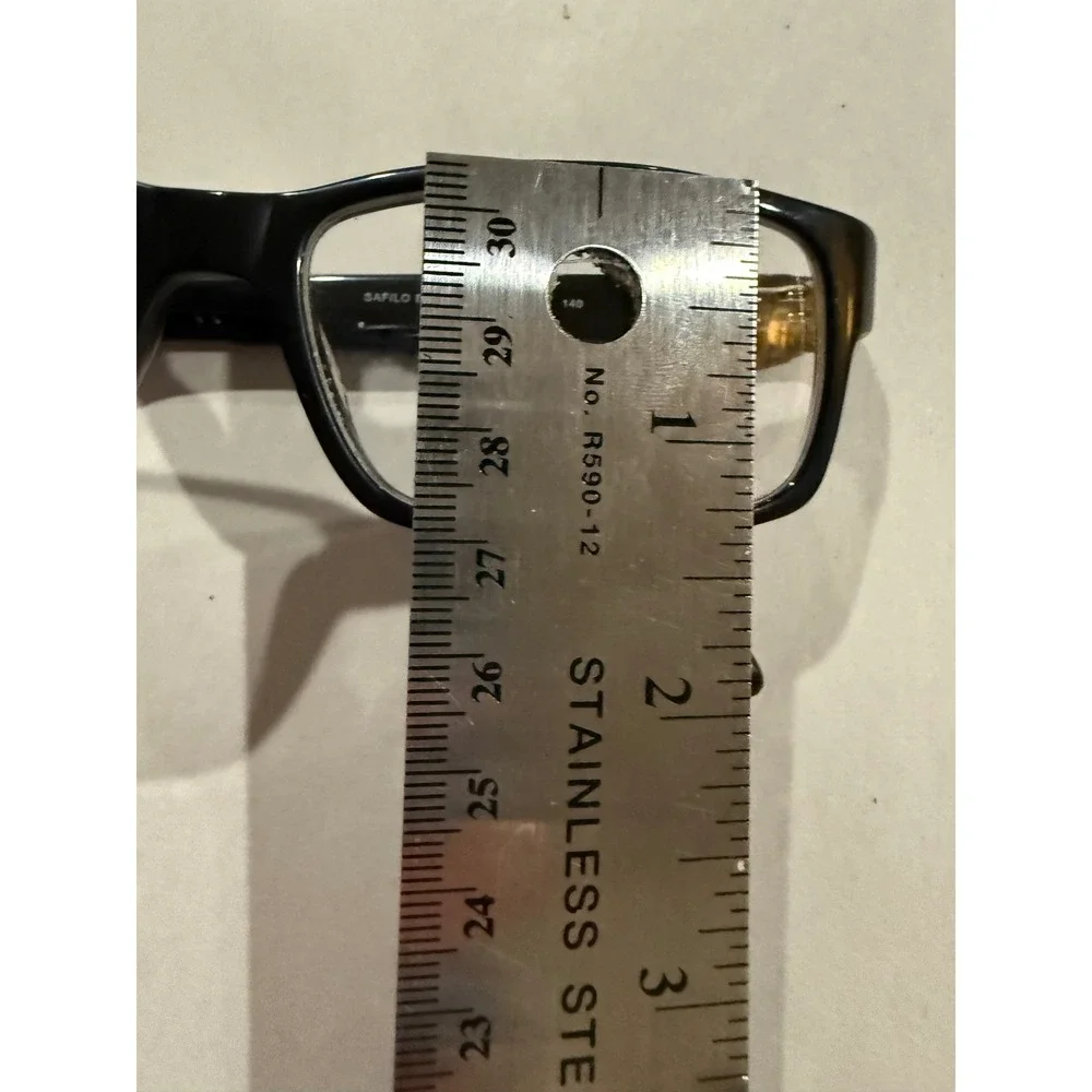 Safilo ELASTA 1639 0807 140 Black Rim Eye Glasses Frames Only